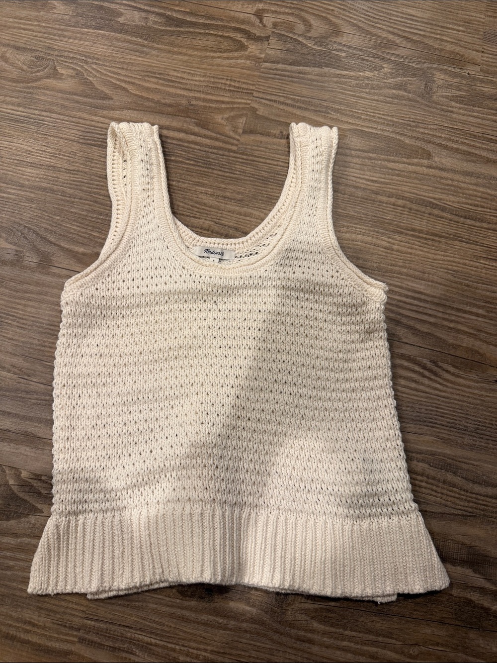 EUC Madewell Knit Tank Top in Cream size Small ~ $80